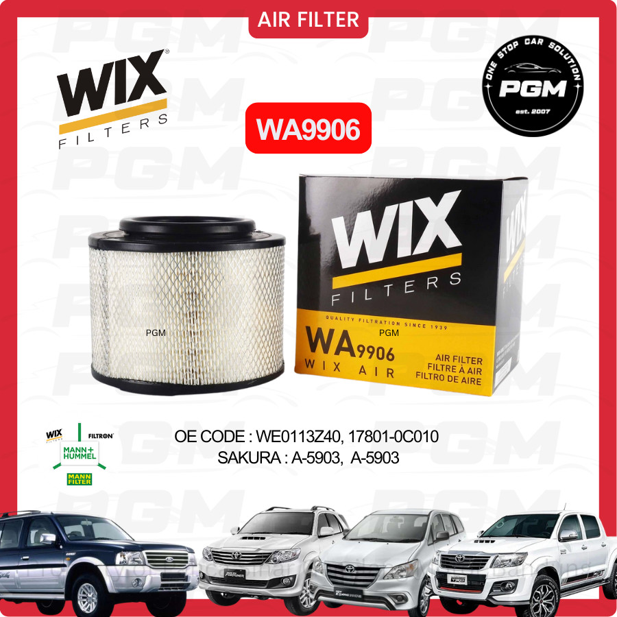 Filter Udara Innova Fortuner Hilux Everest Ranger WIX WA9906