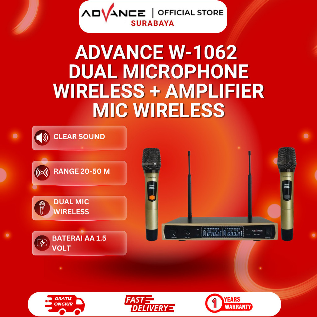 Wireless Microphone Advance+Amplifier W-1061