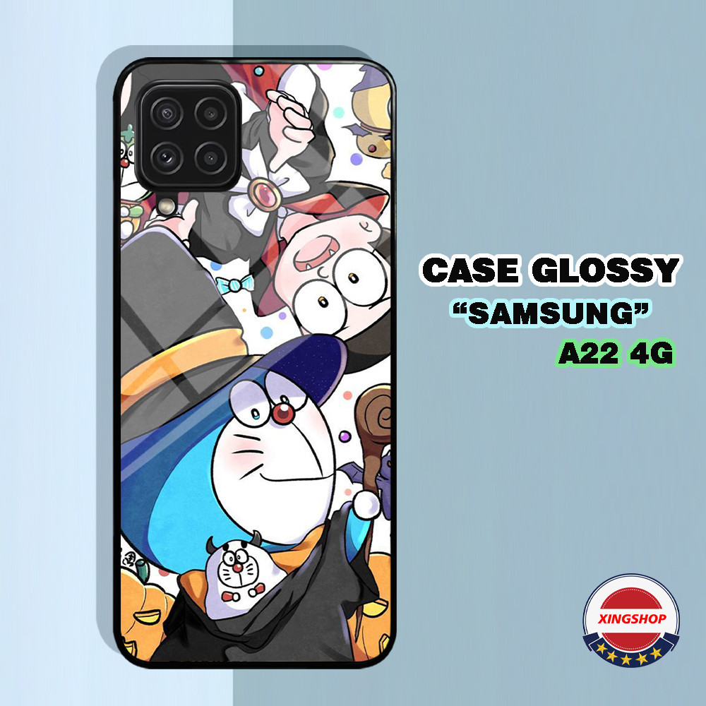 [ CR28 ] SOFTCASE HARDCASE Glossy KILAU  SAMSUNG A22 4G - A22 5G KUALITAS PREMIUM MOTIF DORAEMON