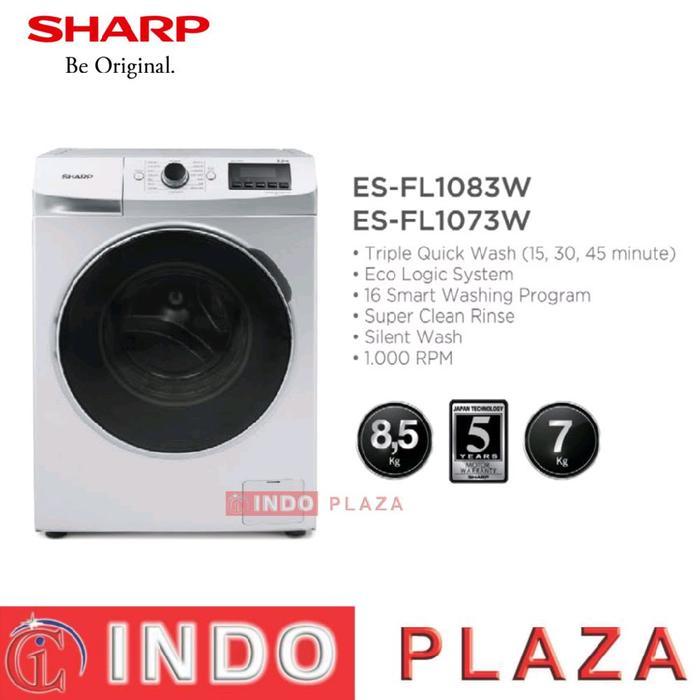 MESIN CUCI FRONT LOADING SHARP ES-FL1073 7 Kg / 7Kg