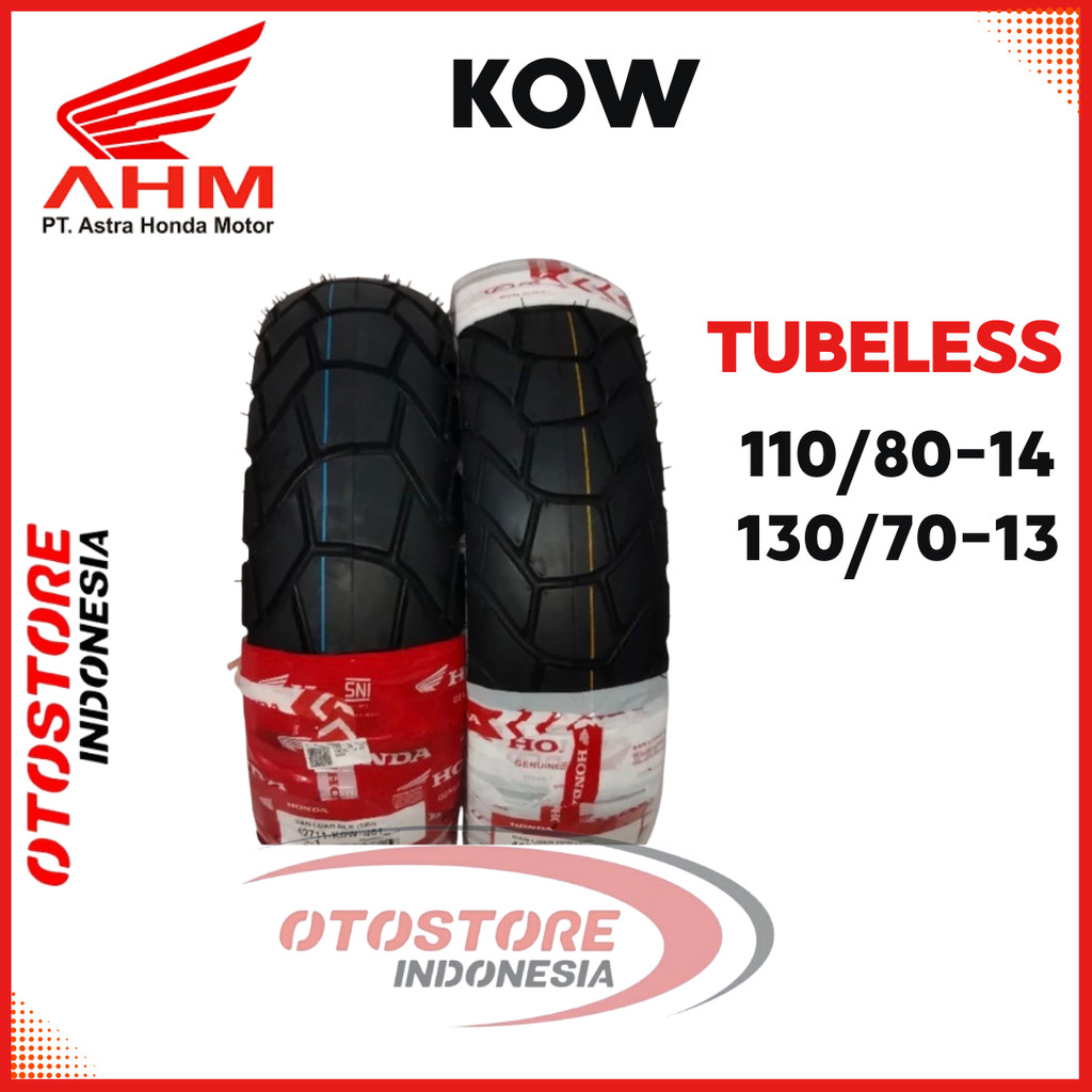 BAN LUAR DEPAN BELAKANG K0W ADV 150 ADV 160 110/80-14 130/70-13 ORI ORIGINAL ASLI HONDA FEDERAL AHM 