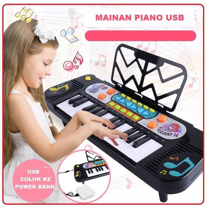 Mainan Anak Edukasi Belajar Main Musik Piano Sekolah Dital Music