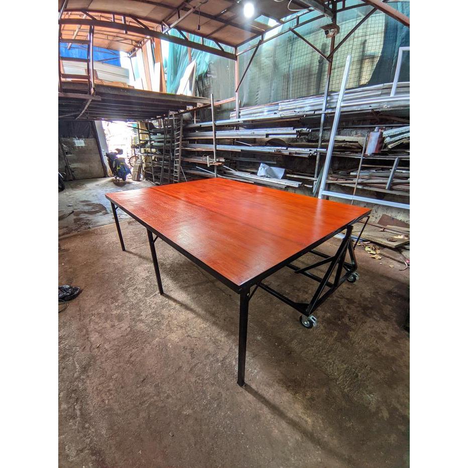 Paket Meja Konveksi Meja Potong Bahan Kain Dan Meja Setrika Uap Custom