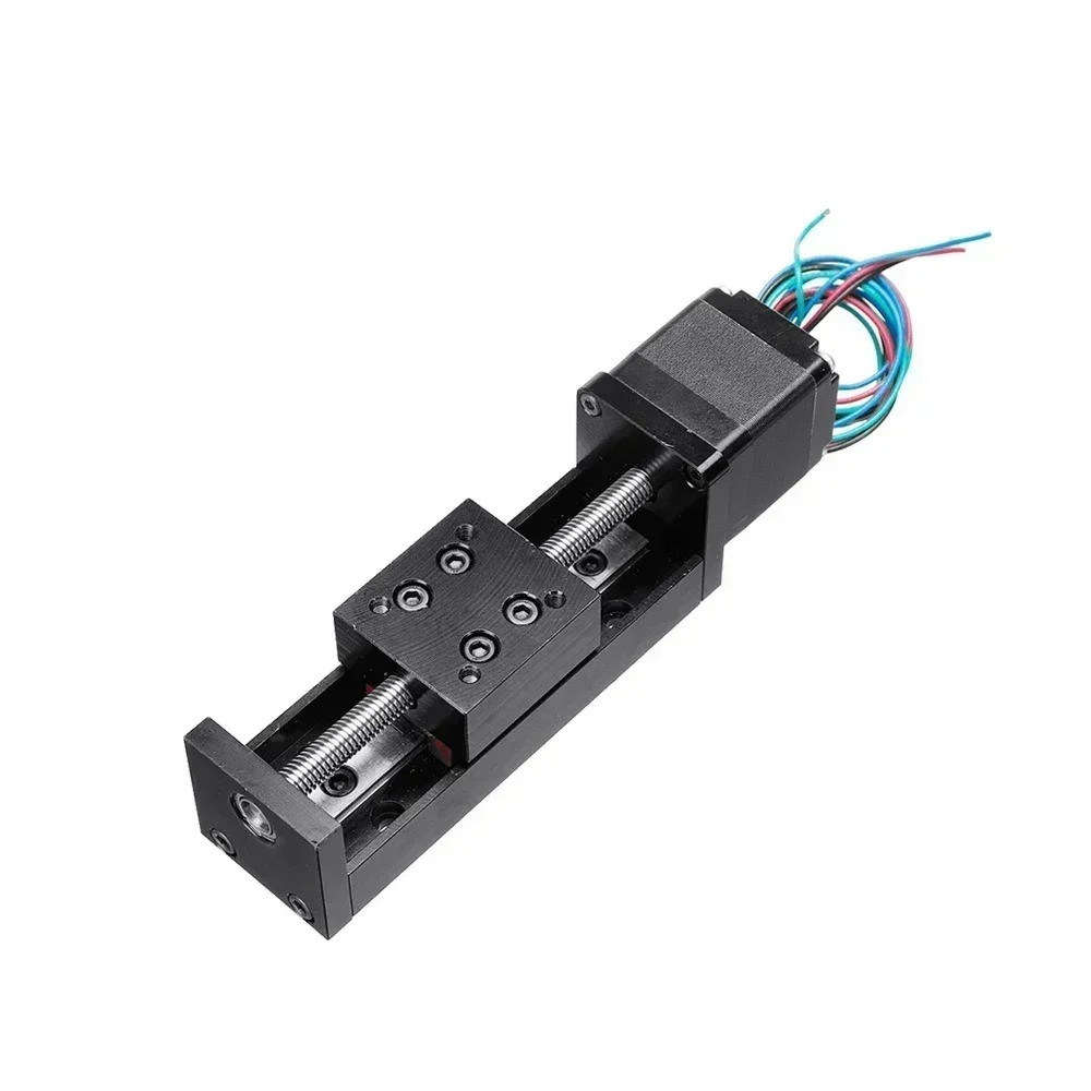 Motorized Slide Table Ttype Linear Guide Rail Stage Mini Sling Table Motor Drive Kit Electric Linear