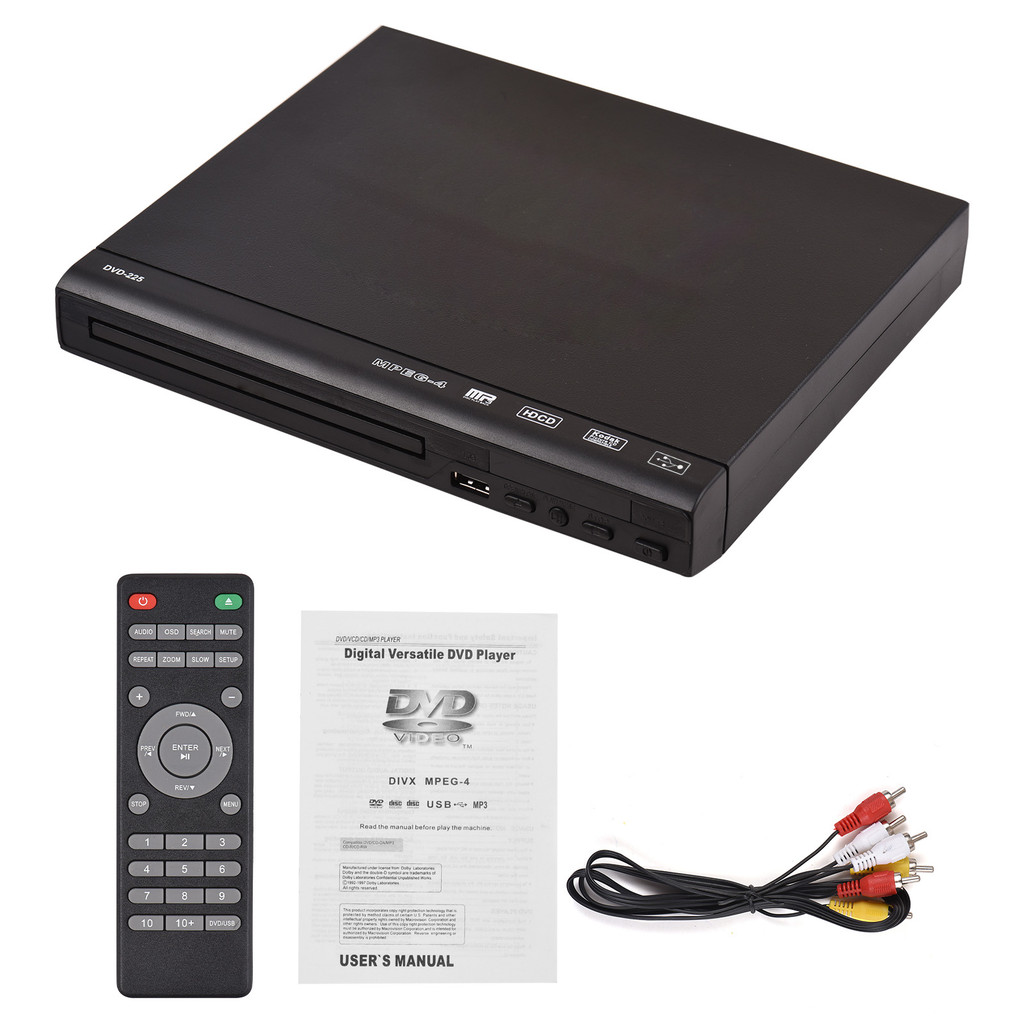DVD225 Home DVD Player DVD VCD sc Player gital Multimea Player AV Output with Remote Control For TV 