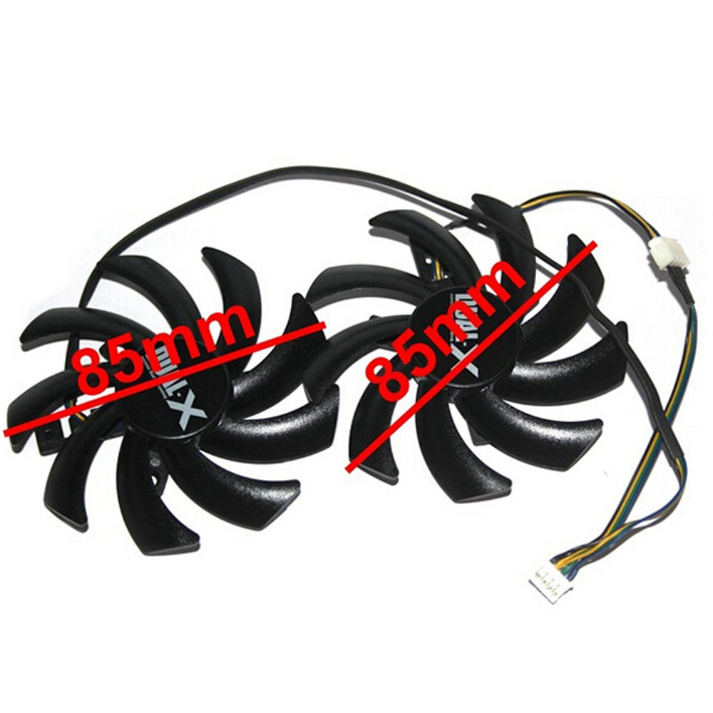 2PcsSet,85mm,FD7010H12S,Graphics Card Fan,For Sapphire R9 280 290 270X HD 7790 7850 7870 7950,ZOTAC 