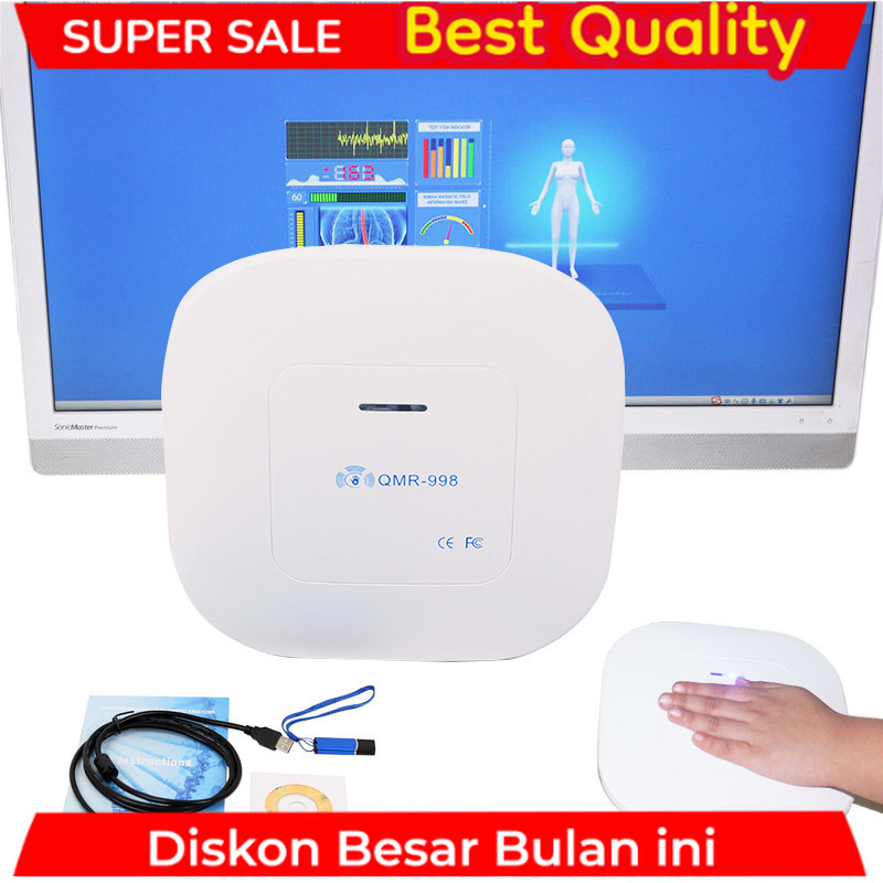 New QMR-998 Quantum Resonance Magnetic Analyzer Set Hand Touch Quantum Body Analyzer With 52 Reports