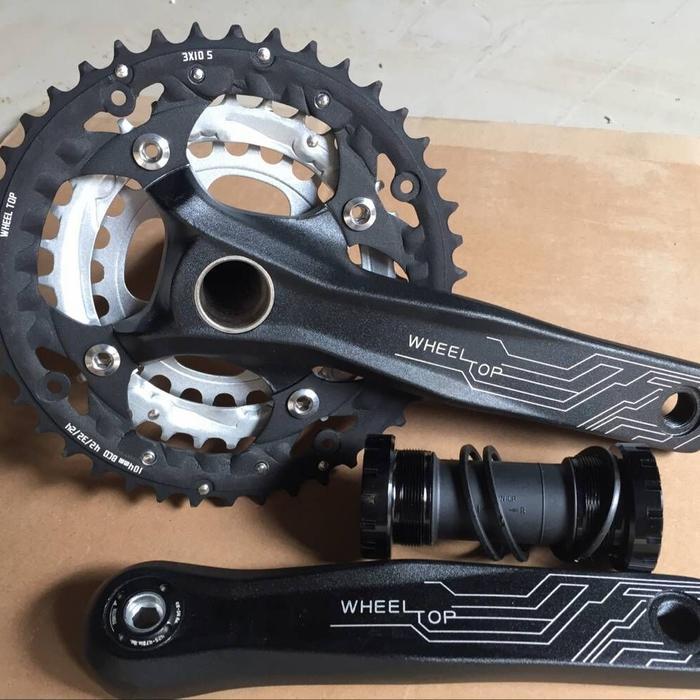 crankset Hollowtech MTB wheel top Taiwan 24 32 42T arm 170mm 3x10speed