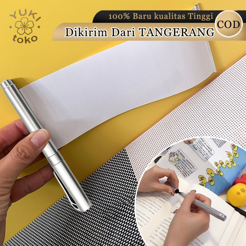 Pena Rahasia Pena Nyontek Rollout Paper Pen Pullout Banner Pen Stealth Pen