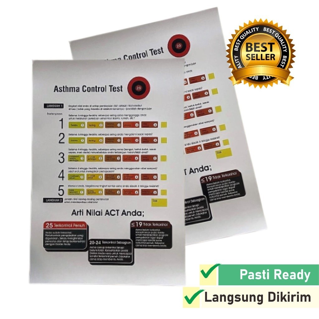 Poster Asthma Control Test, Poster Asma Kontrol Tes, Poster ACT