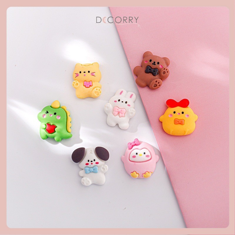 DECORRY (AGK04) Jibbitz Charm Aksesori Sandal DIY / Hiasan Sandal Sepatu Gesper /Karakter Bunga / Te