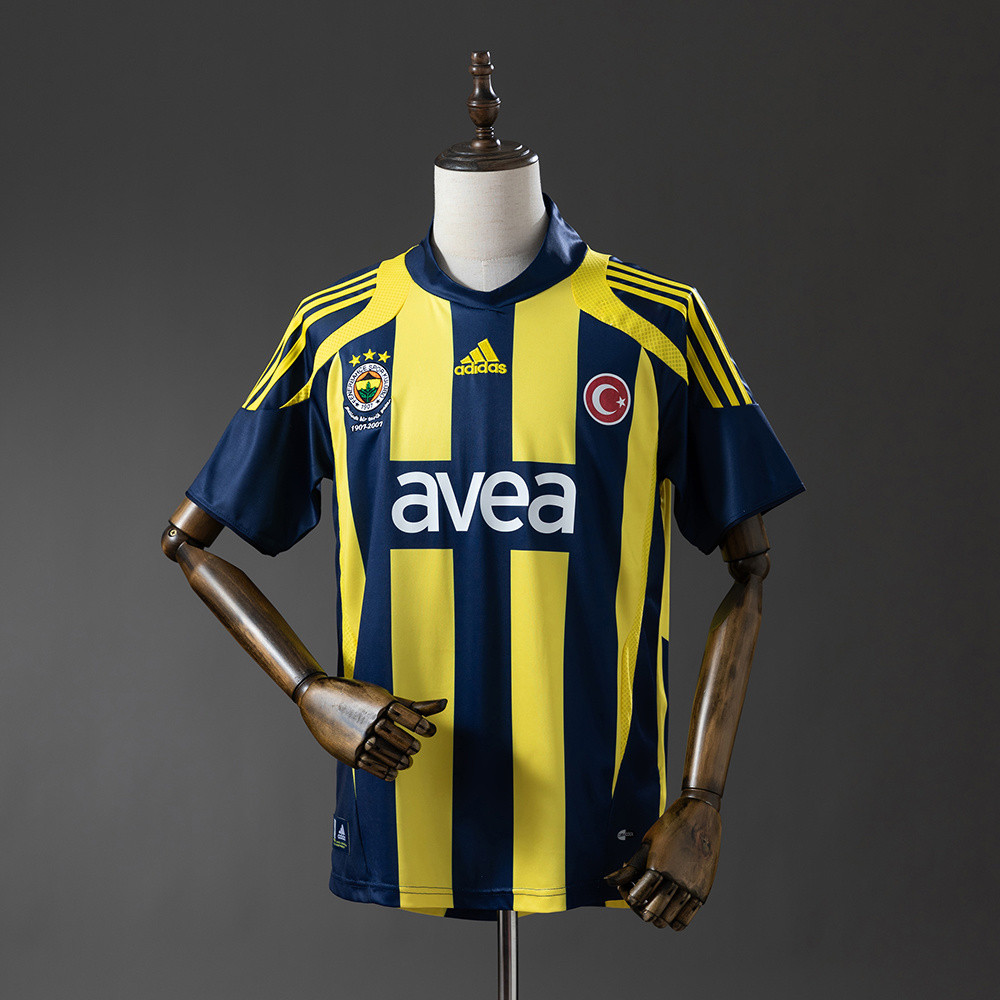 Jersey Fenerbahce 07/08 Home Retro T shirt pria