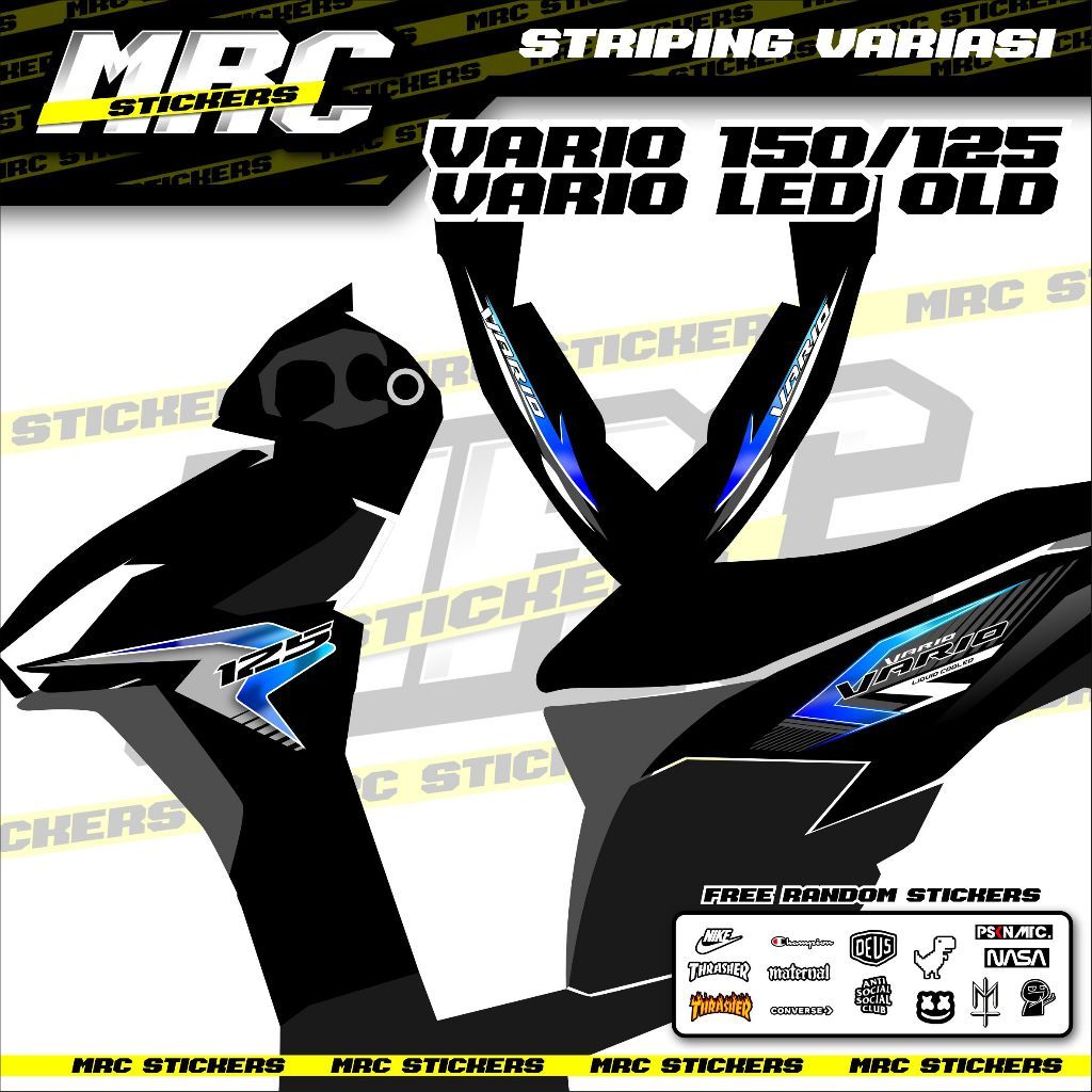 Striping / Stiker / Skotlet Variasi / Custom Vario 125 150 Led Old