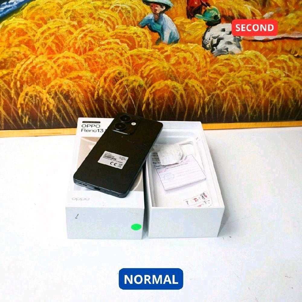 OPPO RENO 13F 8/256 GB (4G) HP SECOND ORIGINAL SINAR MUTIARA CELL