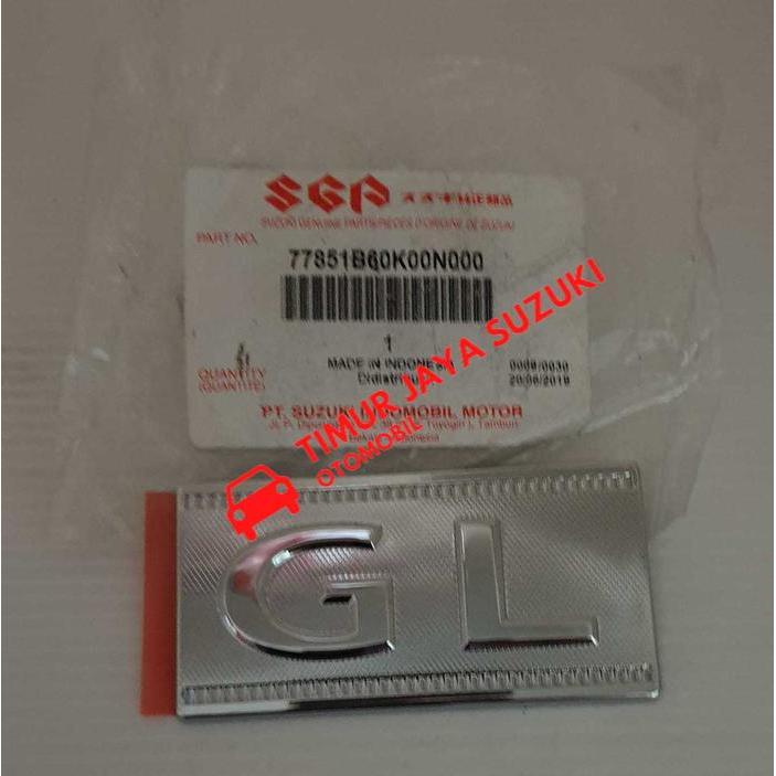 Emblem GL (chrome) Original Sparepart Suzuki