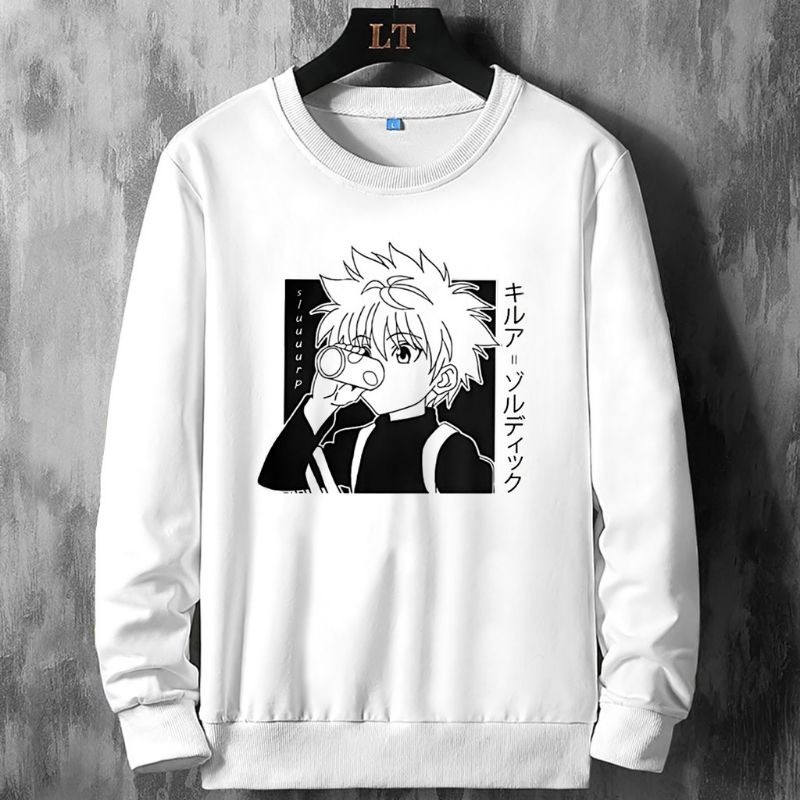 Sweater Killua Hxh Crewneck Anime Distro Tebal
