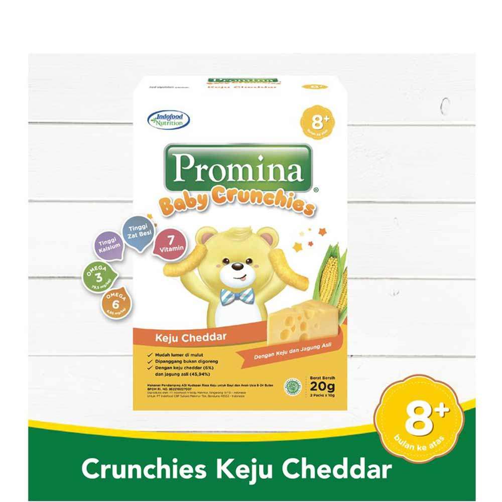Promina Baby Crunchies Keju Cheddar 20G