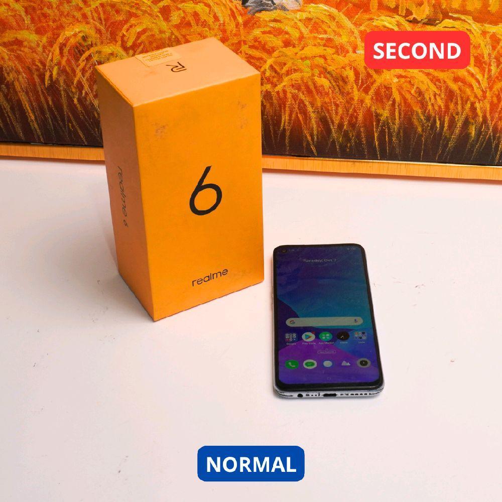 REALME 6 4/128 GB HP SECOND ORIGINAL SINAR MUTIARA CELL