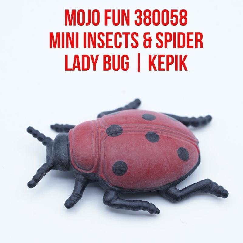 MOJO Fun 380058 Mini Insects & Spider | Lady Bug Kumbang Kepik Koksi Hemiptera | Ukuran Kecil | Main