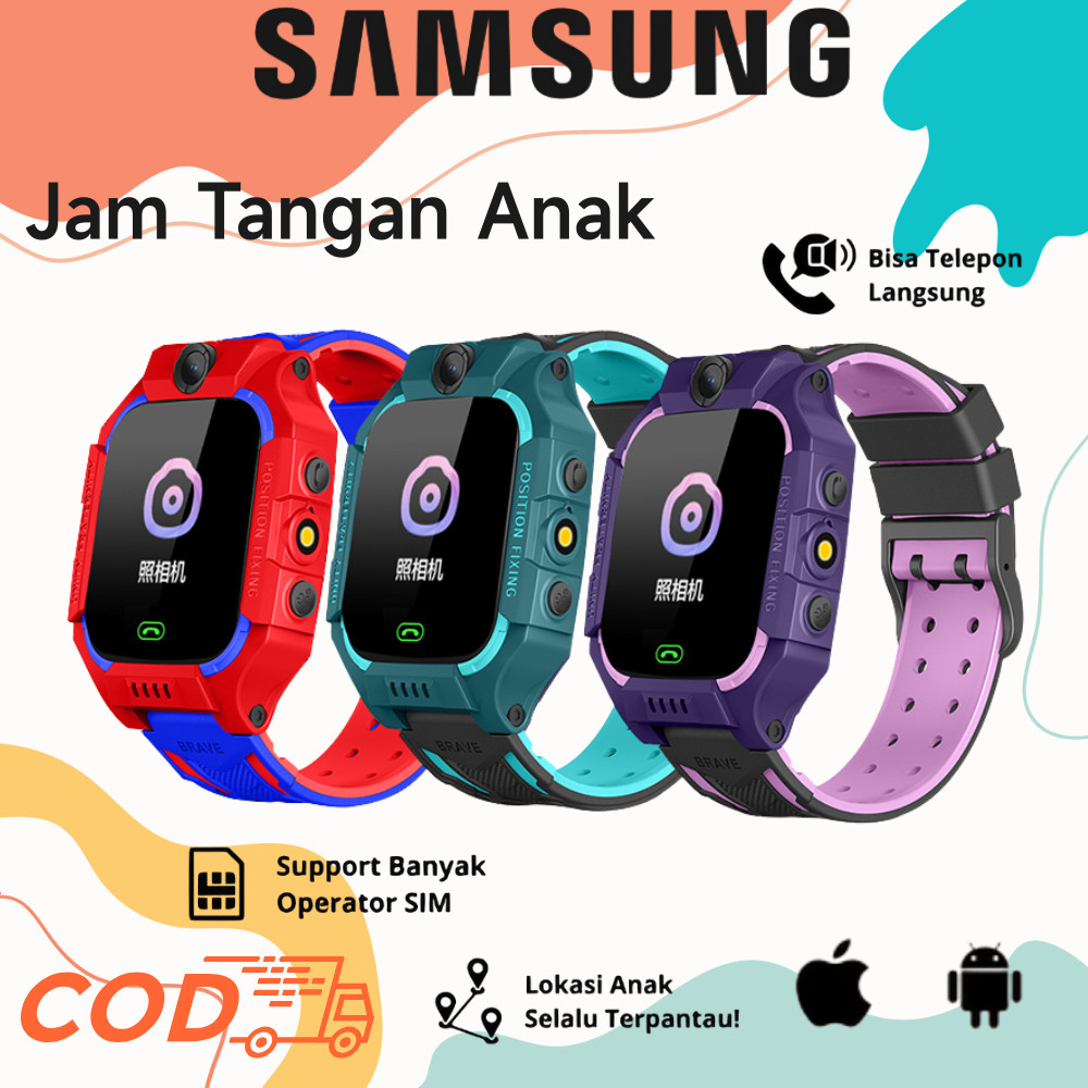 100% ORIGINAL Samsung Q19 Smartwatch anak 1.44 Inci Jam tangan pintar Watch Children Kamera ganda 36