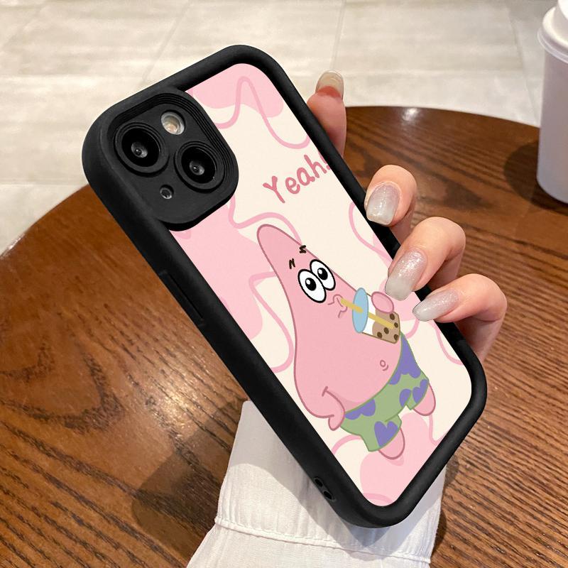 Case Hp OPPO Reno5 4G 5G Reno3 Reno4 F Lite K Z Reno6 Silicon Full Lens Cover Cartoons Patrick Star 