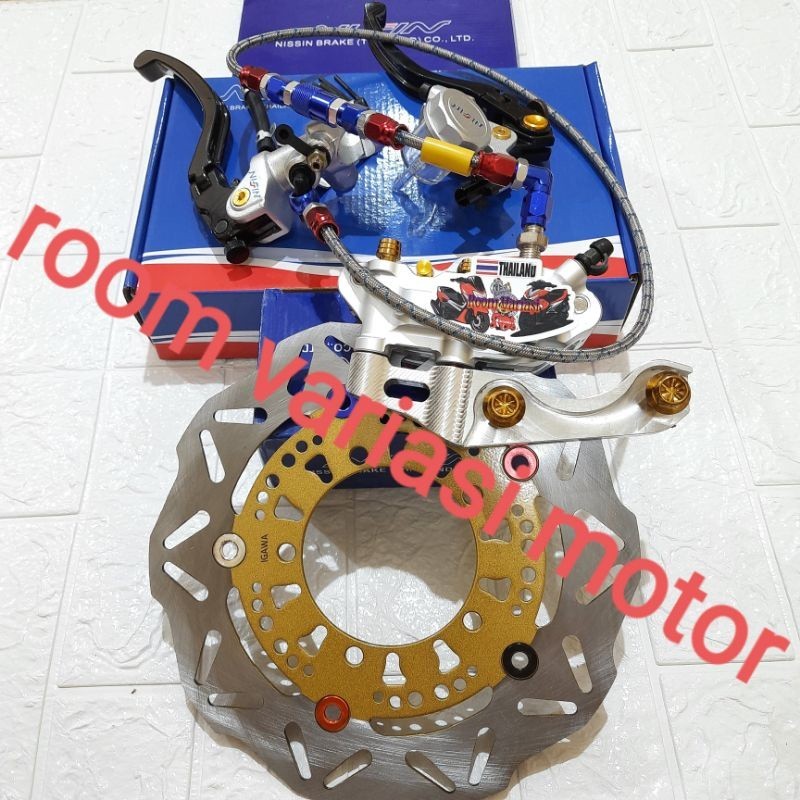 JQR_VARIASI MASTER REM+KALIPER+BREKET+SELANG+PIRINGAN+BAUT PAKET PENGEREMAN DEPAN VIXION OLD VIXION 