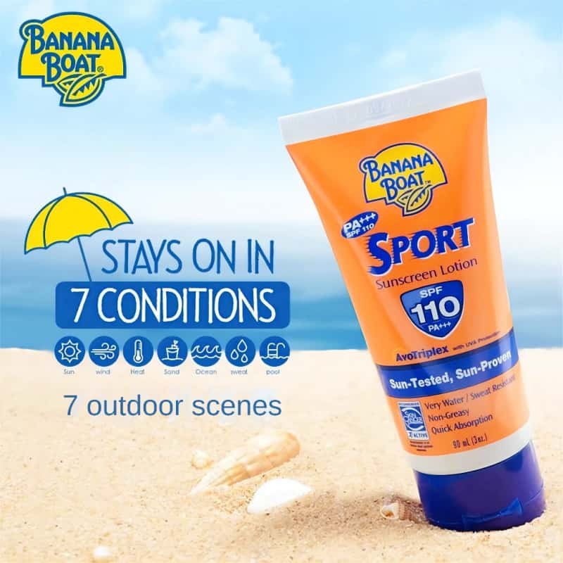 [Penawaran Menarik] Banana Boat Sunblock/Banana Boat Sport Sunscreen SPF 110 PA+++ 90ml