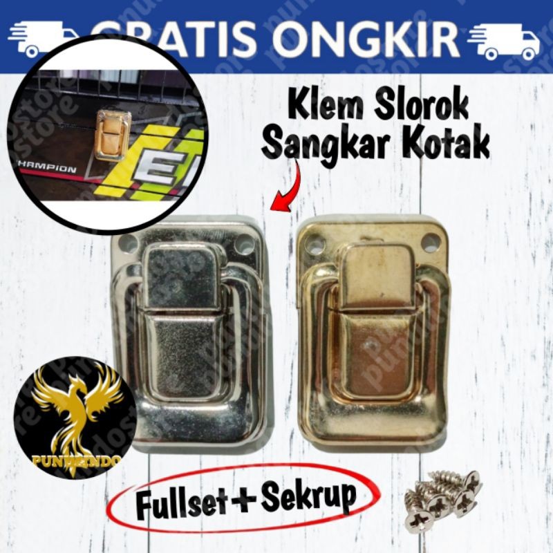 Klem Koper Slorok Sangkar Kandang Kotak Ukuran Sedang