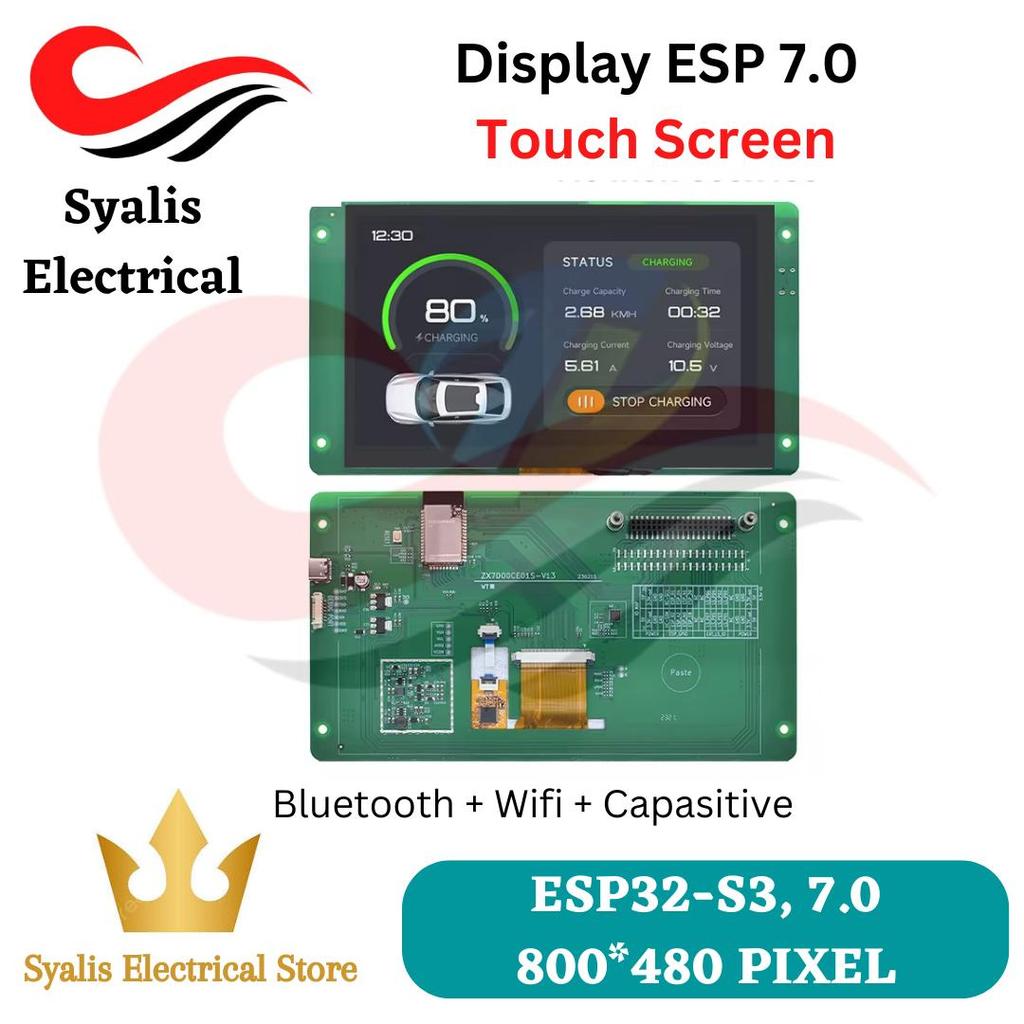 Display ESP32 7.0 inch  Bluetooth Wifi Touch Screen TFT [SYALIS]