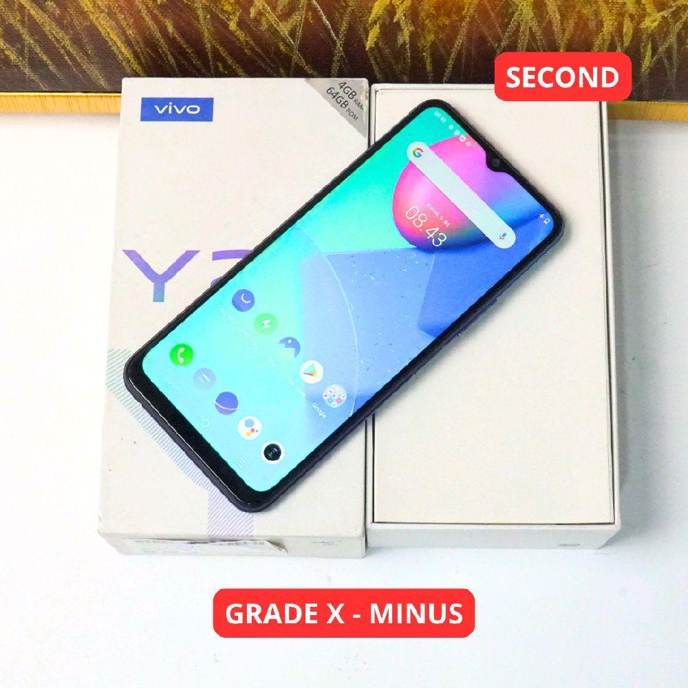 VIVO Y20 2021 4/64 GB GRADE X - MINUS HP SECOND ORIGINAL SINAR MUTIARA CELL (27116)
