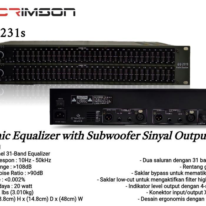 EQUALIZER CRIMSON 231 ORIGINAL