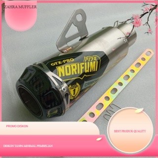 Silincer knalpot Norifumi GTX Pro Carbon Universal Ukuran 50mm