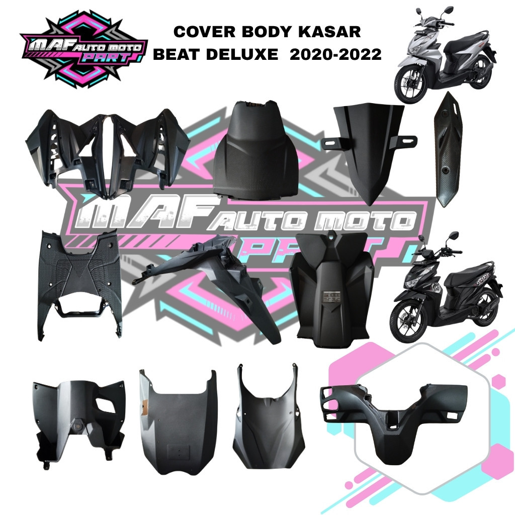 BISA ECERAN SATUAN PAKETAN SET Cover Bodi Body Full Kasar Honda Beat Street Beat Deluxe 2020-2023