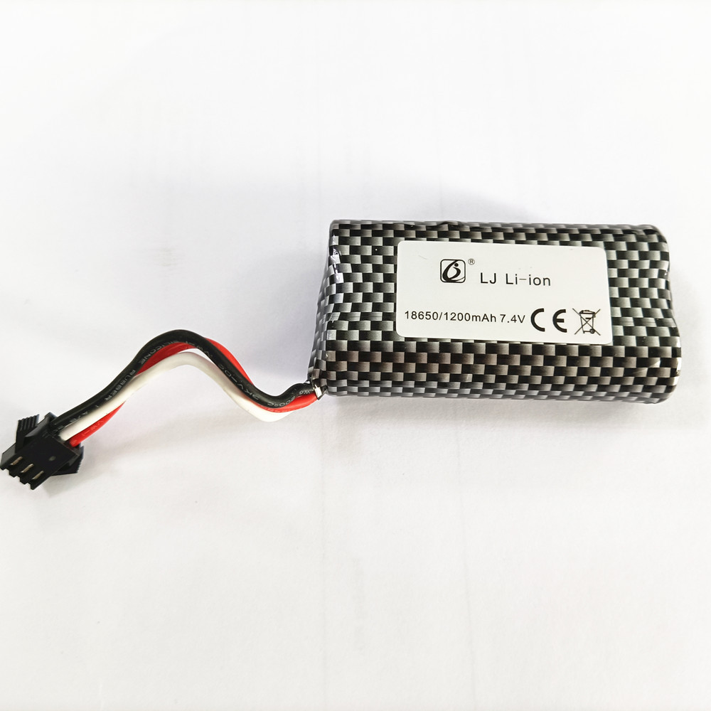 Huina 1593 593 Excavator 1593-005 new SM Plug 7.4V 1200mah Li-ion Battery