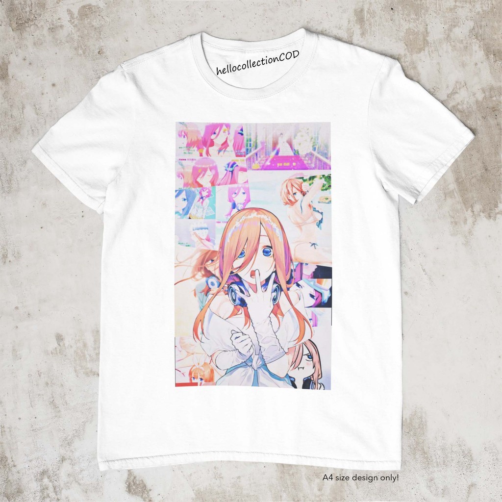 Kaos Baju The Quintessential Quintuplets - Nakano Miku Ver1.1 Baju Anime
