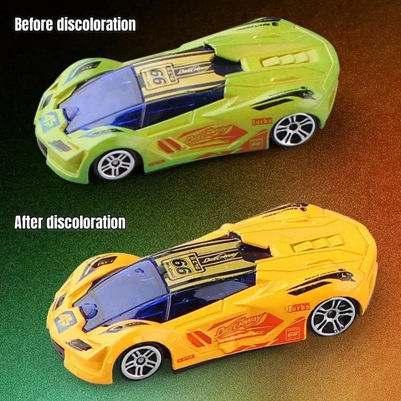 1:64 Temperature Sensitive Color anging Magic Car Inertia Pull Back Alloy Racing Cars Crash-Resistan
