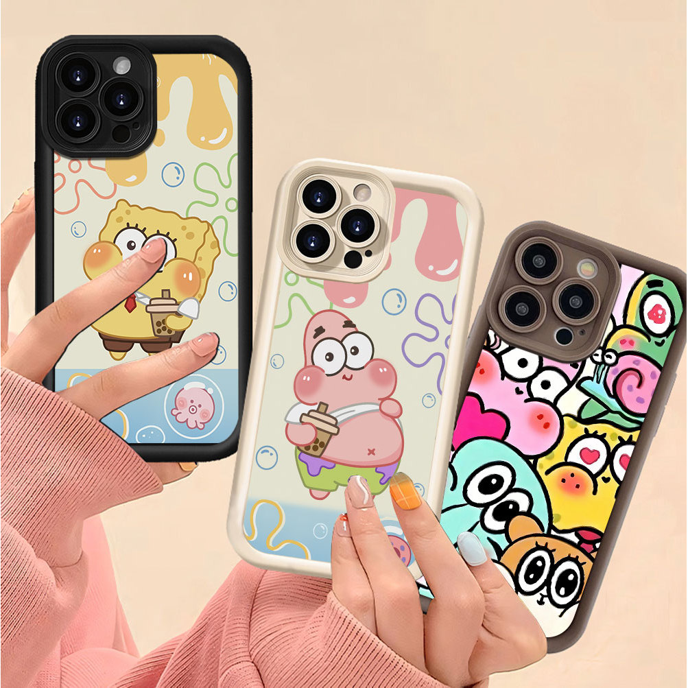 Casing hp ITEL A50 P40 Plus P50 P55 Plus S23 S23Plus itelA04 A05S A60 A70 RS4 Squidward Print Phone 