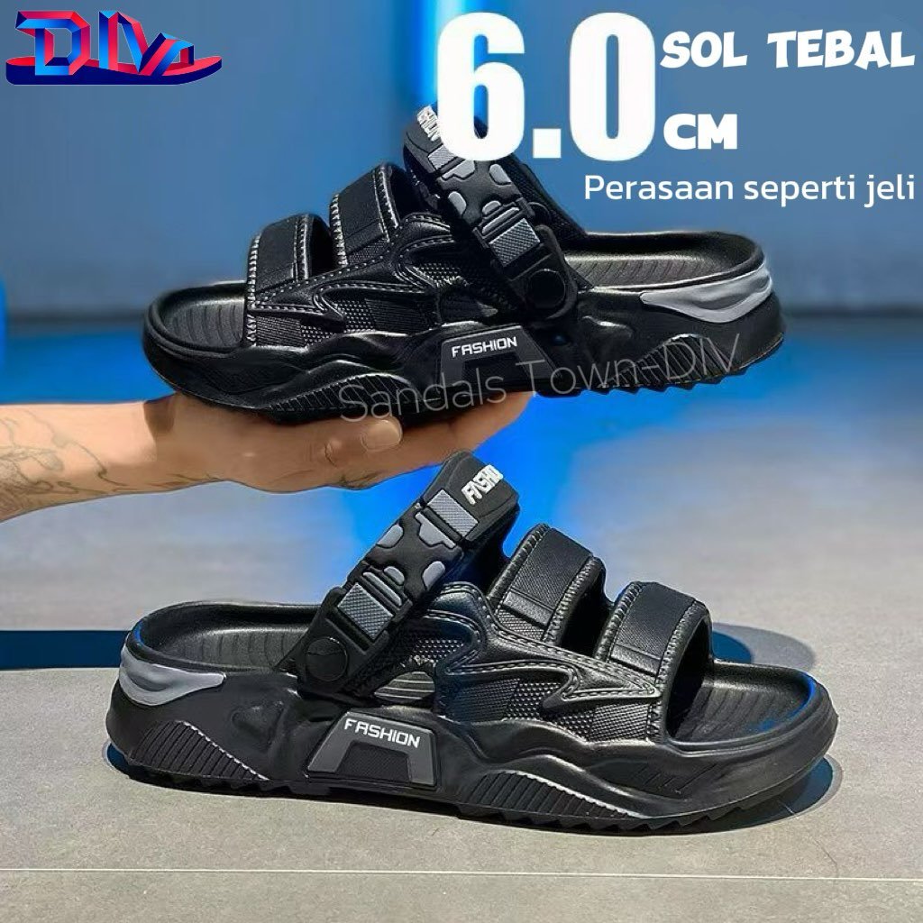 2026 Sandal Pria Premium Model Korea Baim Sendal jibbitz Baim Cowok Korea Style Sandal jelly