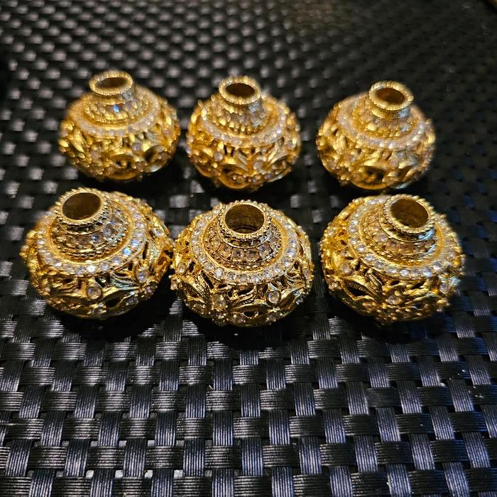 Mendak Selut Keris Batu Gold Tebal JM