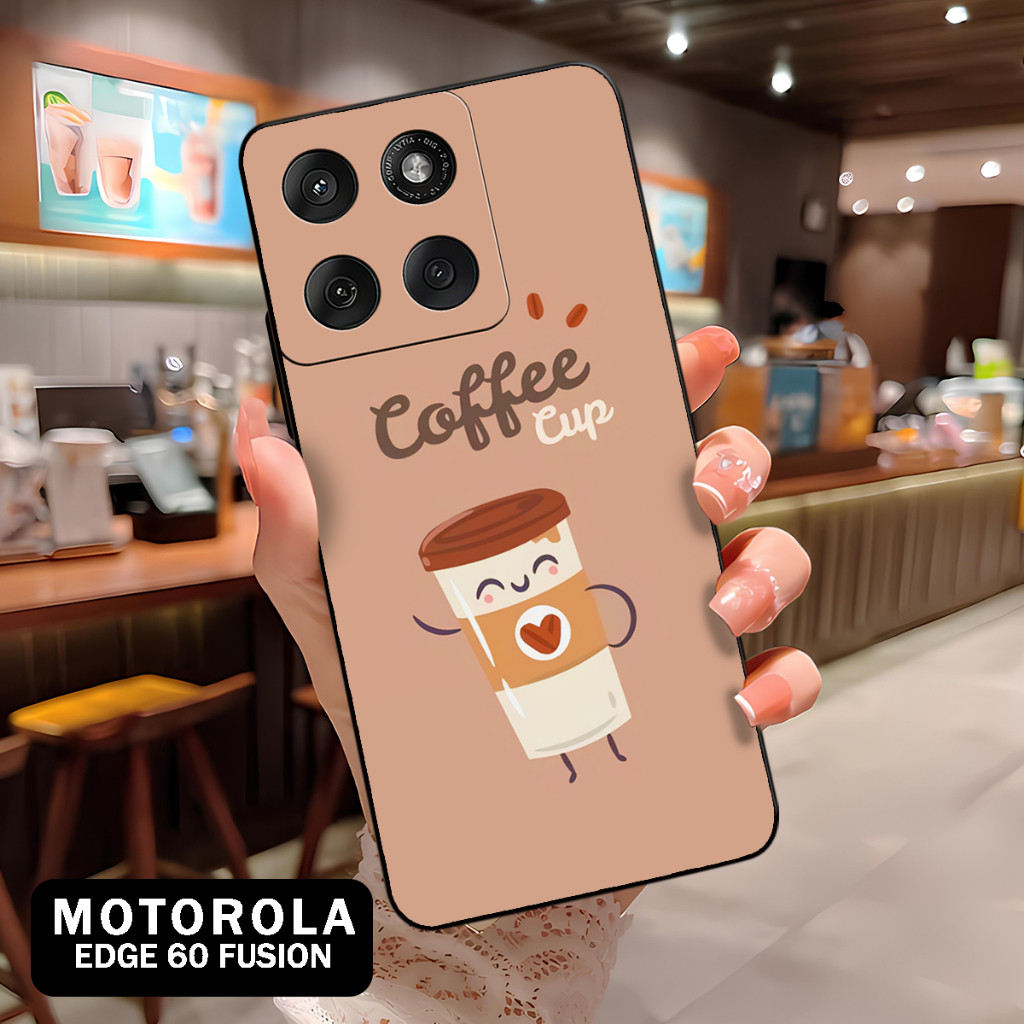( BT 16 ) Softcase Silikon hp Motorola Edge 60 Fusion l full karet lentur Untuk  Camera l Silicone l