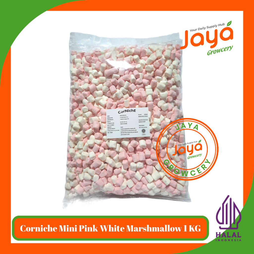 Corniche Mini Pink White Marshmallow 1kg