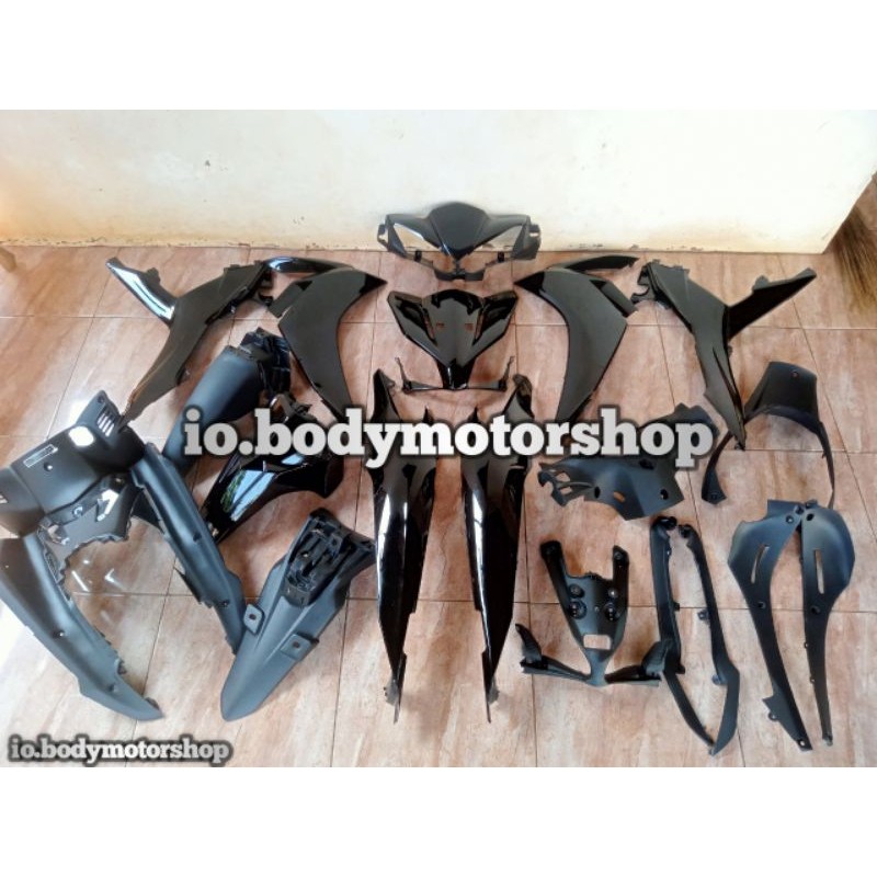 cover body full body kap body kasar halus Honda Blade new 125 hitam polos Berkualitas
