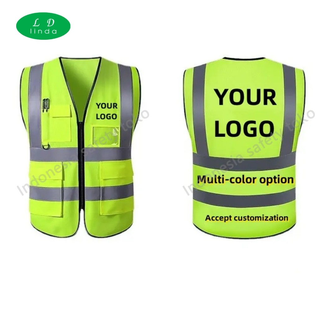 Moon Eissa Accecories LD Sablon Rompi Safety Proyek Rompi Keselamatan Rompi Reflektif Vest safety 5 
