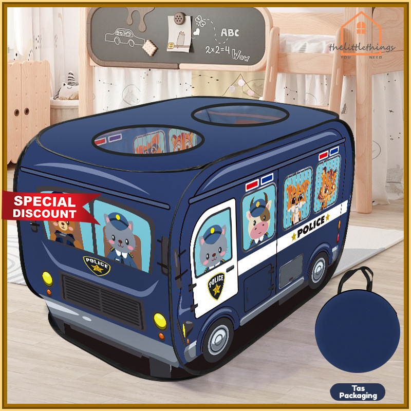 NEW PRODUCT Little Things Tenda Main Anak Motif Mobil Tenda Lipat Portable Indoor Outdoor Tenda