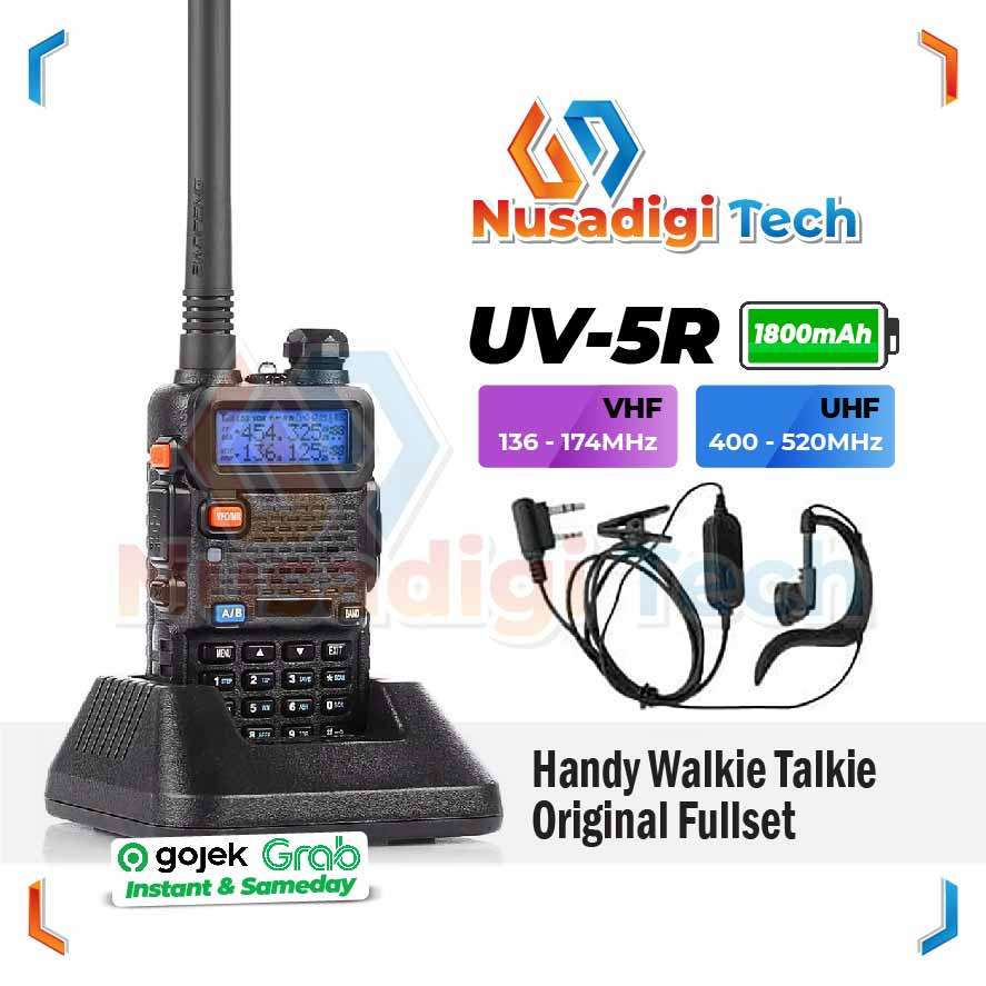Walkie Talkie Handy Talkie HT UV-5R Radio Komunikasi Jarak Jauh Komunikasi SUARA JERNIH