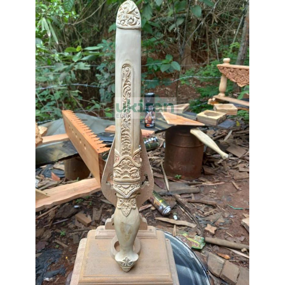 sarung scan warangka pusaka lengkap landeyan ukir full jati EU5435