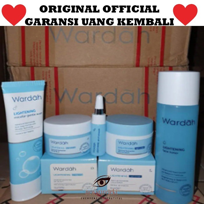 WARDAH PAKET LIGHTENING SERIES ORIGINAL / Wardah Set paket lengkap lightening ORIGINAL