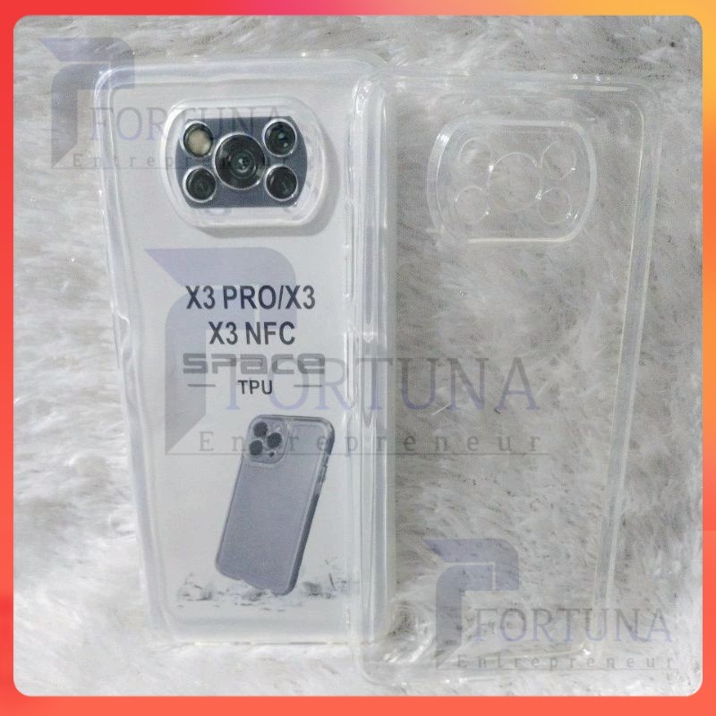 HEMAT CASE / Casing Clear Tpu Poco X3/X3 Nfc/X3 Pro SoftCase Bening