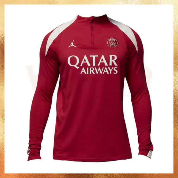 Jersey Jordan PSG Paris Saint Germain Red LS Jersey Original