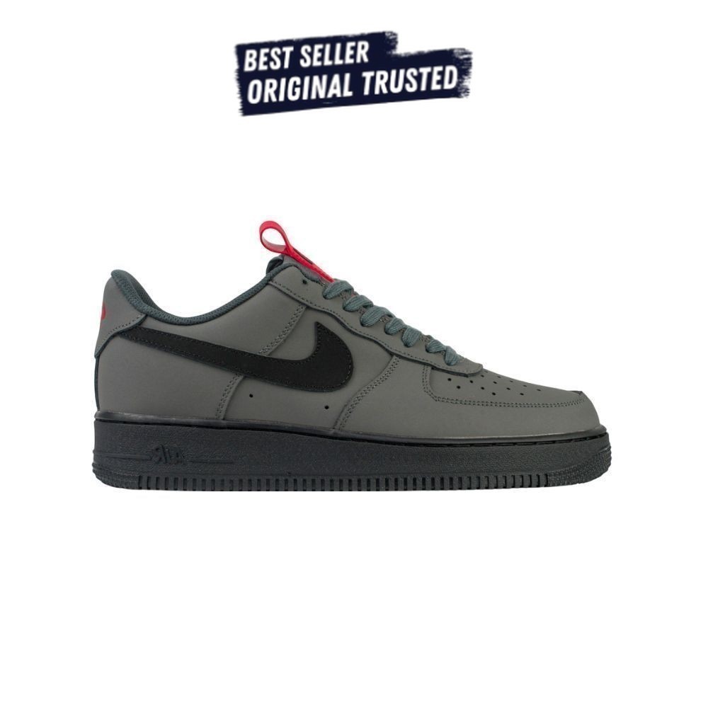 Sepatu Sneakers Nike Air Force 1 Low Anthracite Grey Black Original BNIB